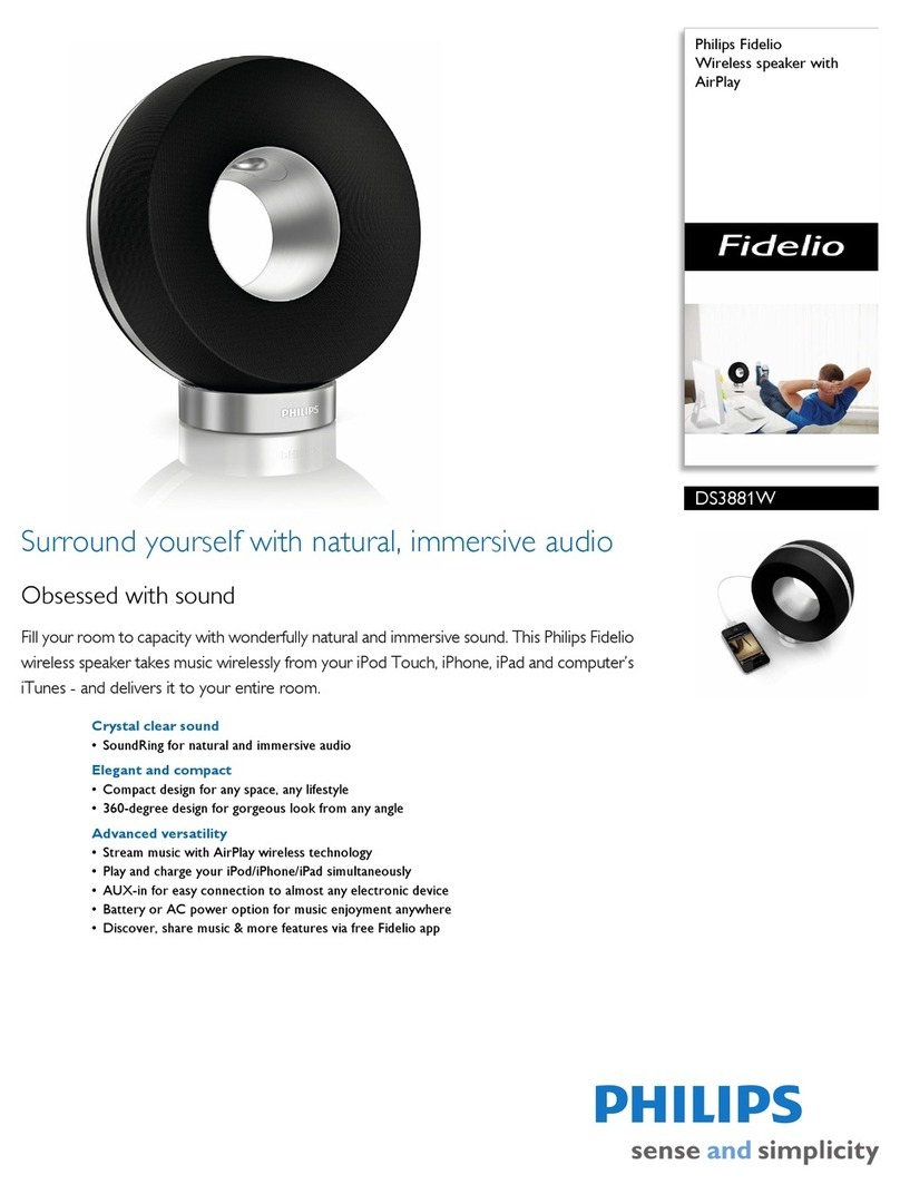 Philips Fidelio DS3881W/37 Specifications