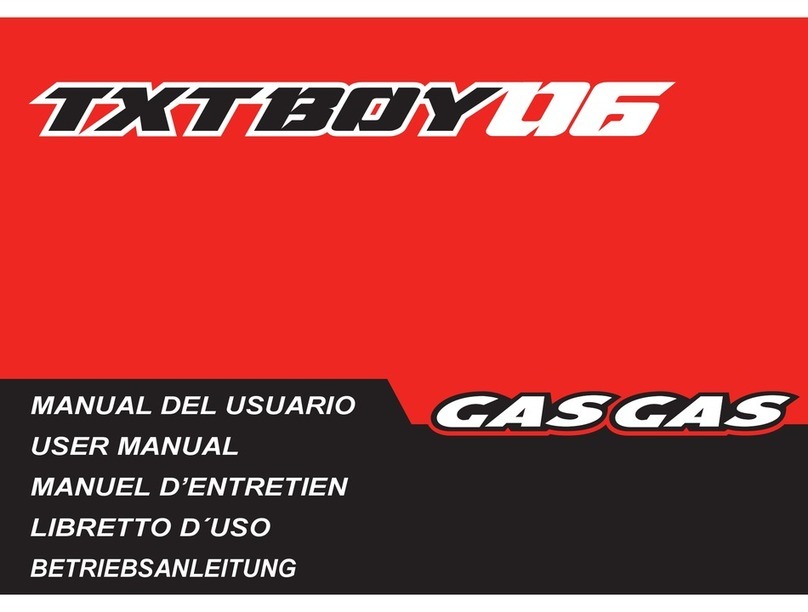 GAS GAS TXT BOY - 2006 User manual