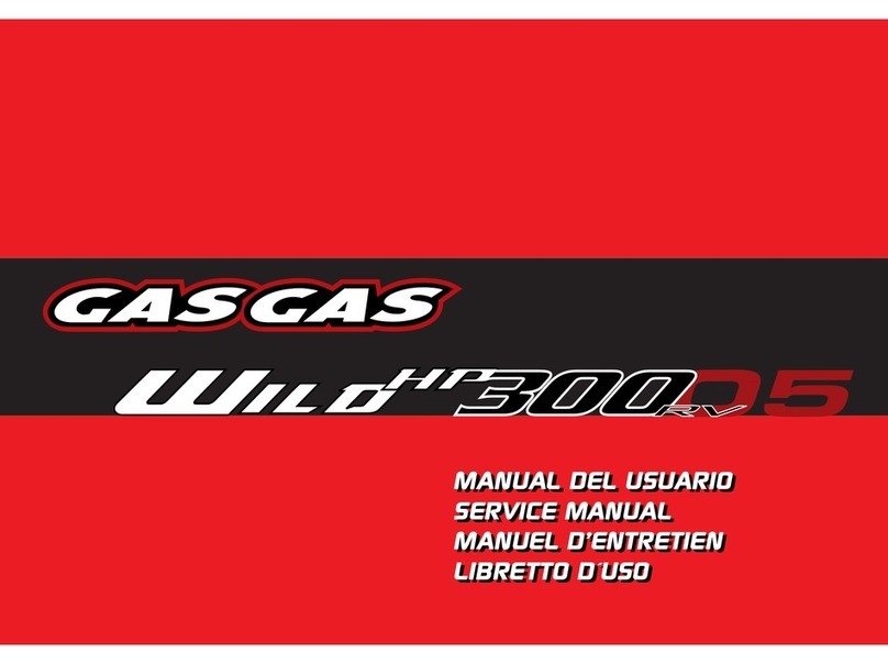 GAS GAS QUAD WILD HP 300 RV - 2005 Service manual