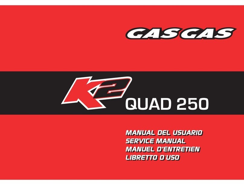 GAS GAS K2 QUAD 250 - SERVICE User manual