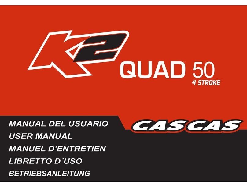 GAS GAS K2 QUAD 50 User manual