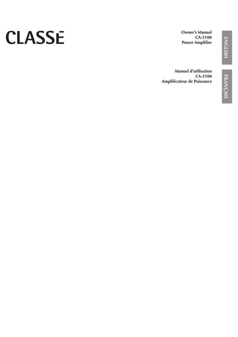 Classe Audio CA-5100 User manual