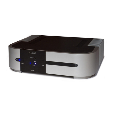 Classe Audio CA-2100 User manual