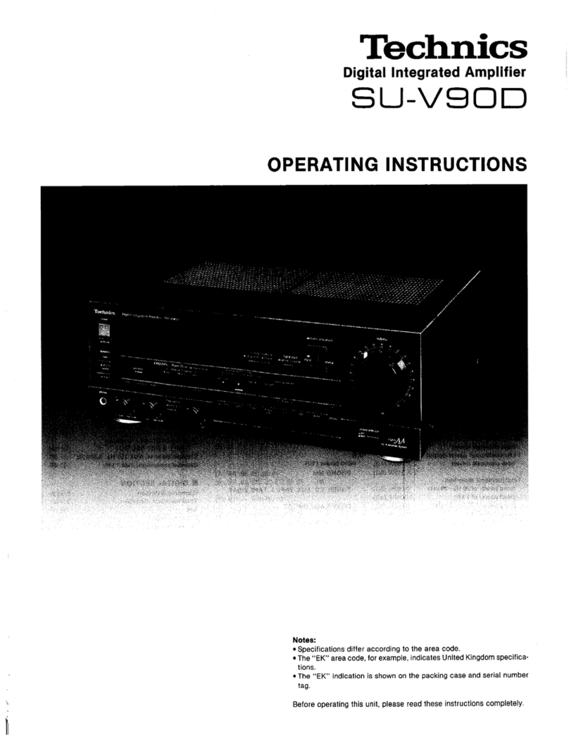 Technics SU-V90D User manual Technics SU-V90D User manual