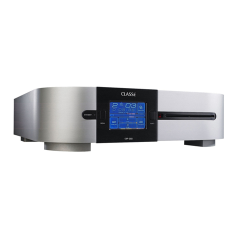 Classe Audio CDP-102 - V2.8 owner's manual