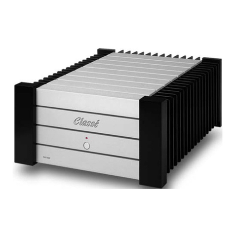 Classe Audio CAV-500 owner's manual