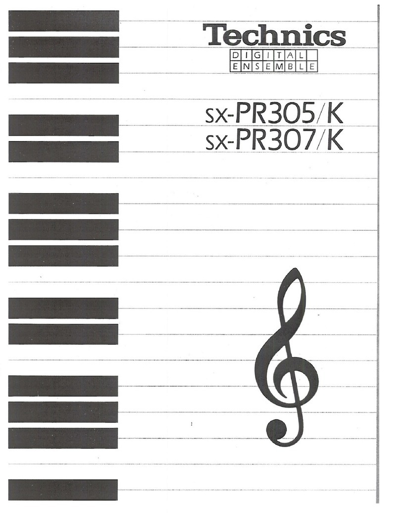 Technics SX-PR305 K User manual