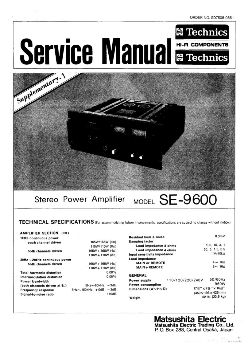 Technics SE-9600 Manual Technics SE-9600 Manual