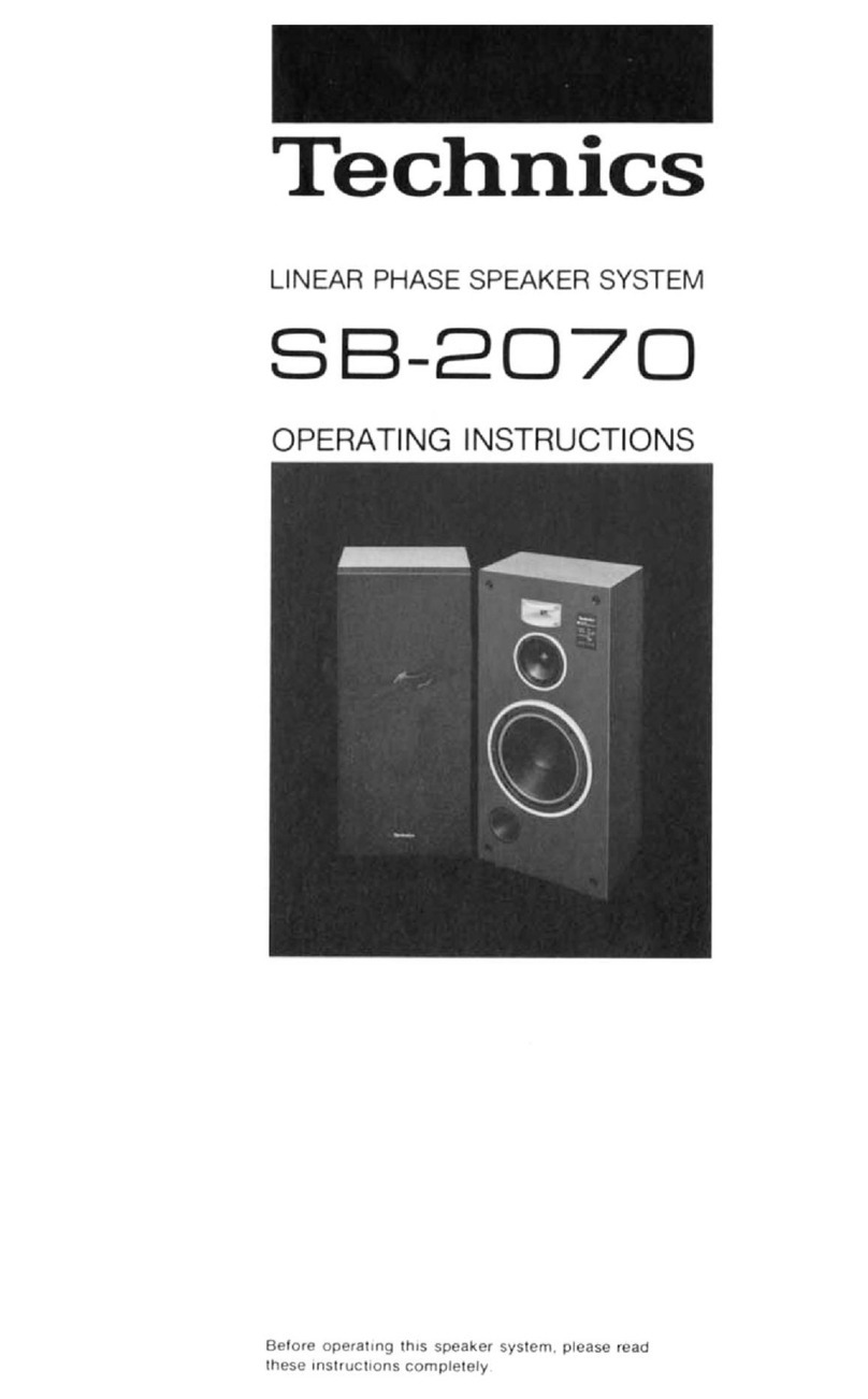 Technics SB-2070 User manual