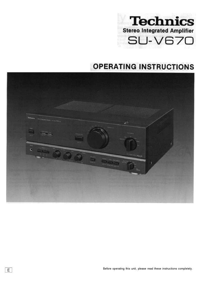 Technics SU-V670 User manual Technics SU-V670 User manual