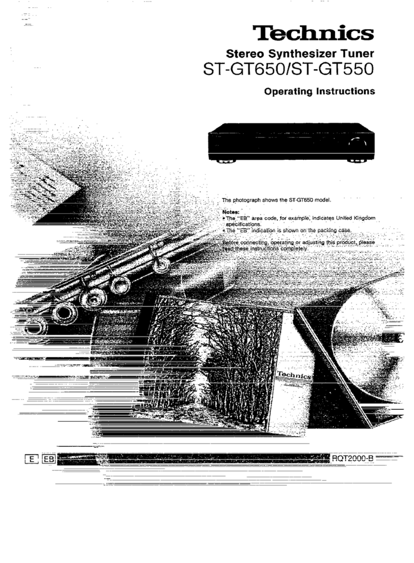 Technics ST-GT550 operating instructions