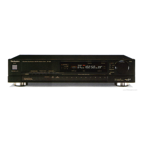 Technics ST-G90 operating instructions