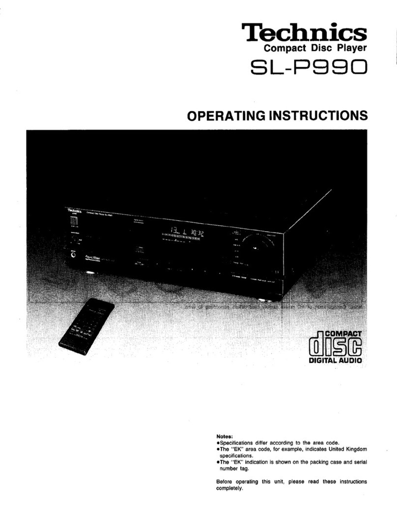 Technics SL-P990 User manual