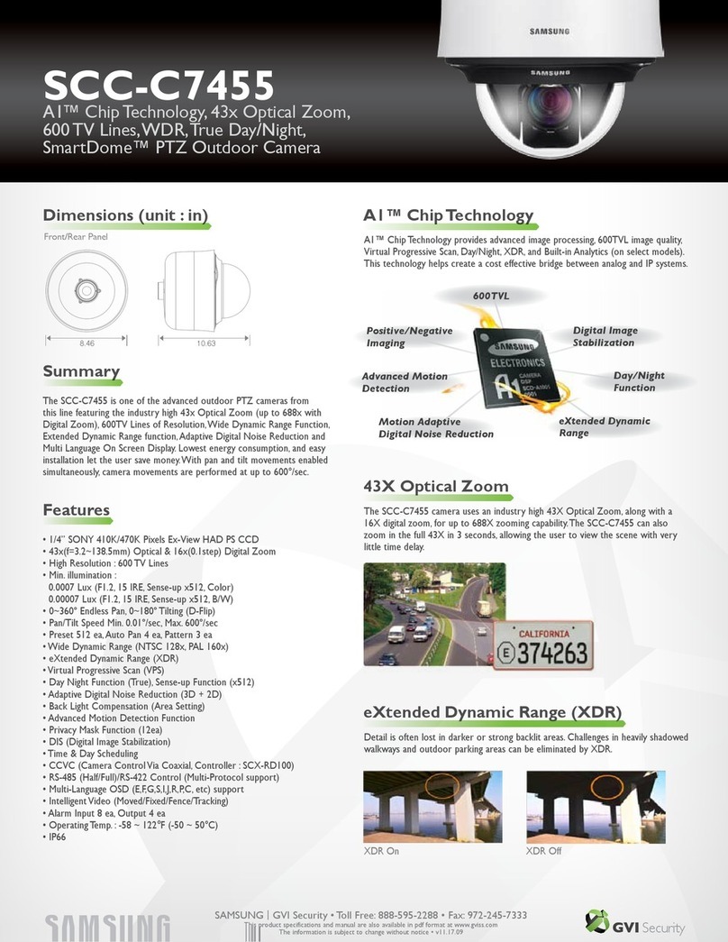 Samsung SCC-C7455 User manual