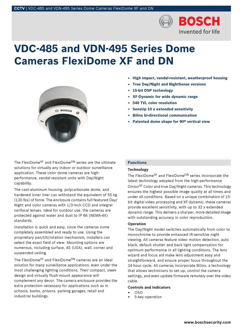 Bosch FlexiDomeXF VDC-485V04-20 User manual Bosch FlexiDomeXF VDC-485V04-20 User manual