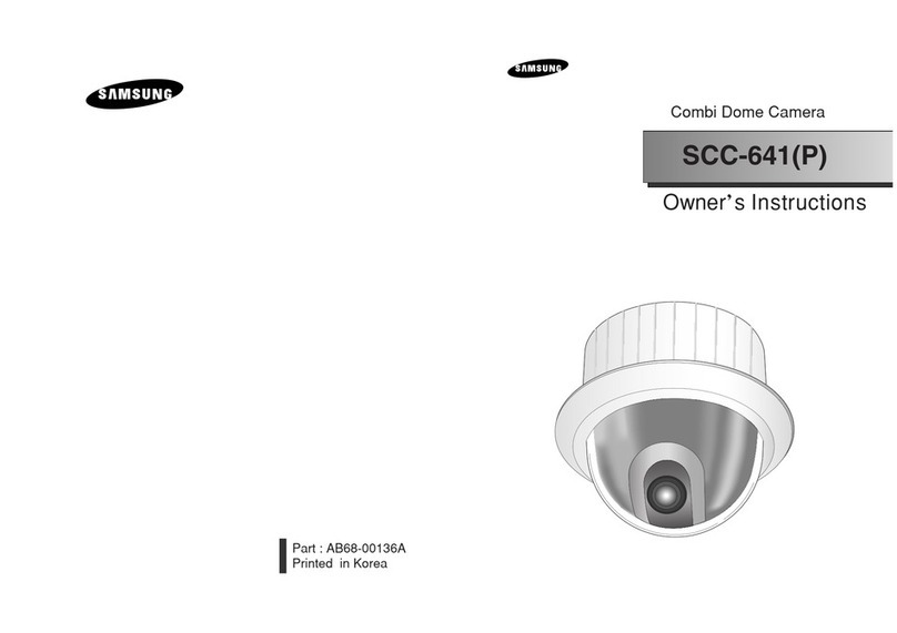 Samsung SCC-641 - 22x Zoom Smart Dome Camera User manual
