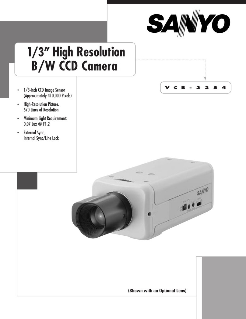 Sanyo VCB-3384 - 1/3" B/W CCD Camera User manual