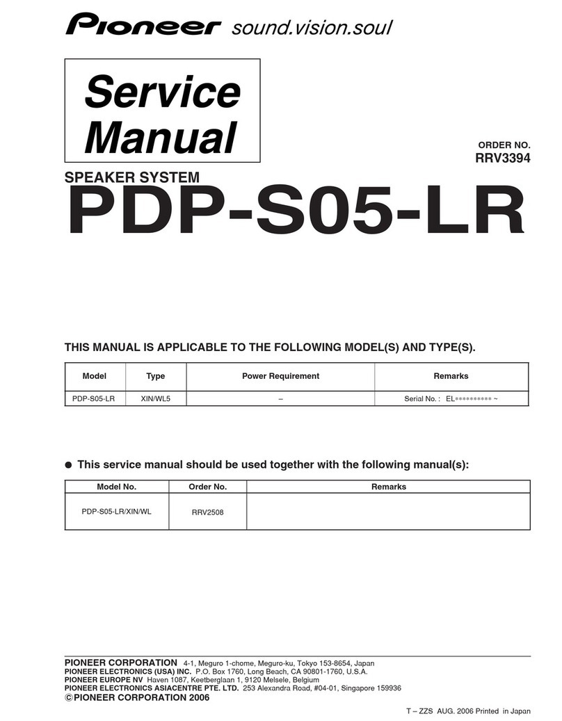 Pioneer PDP-S05-LR Service manual