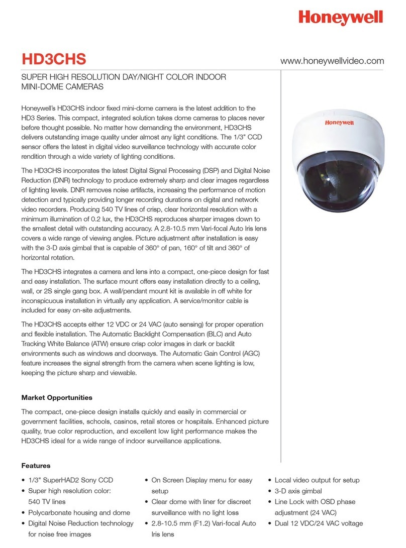 Honeywell HD3CHS Specifications