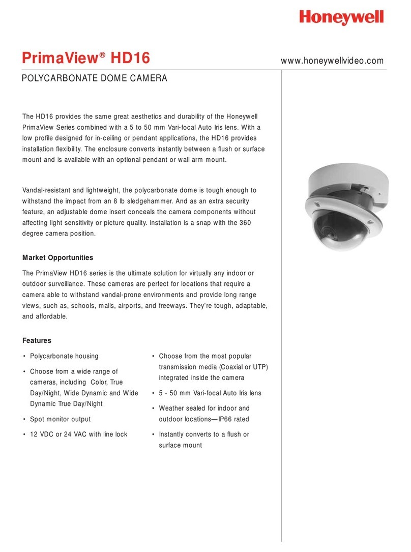 Honeywell PrimaView HD16 User manual