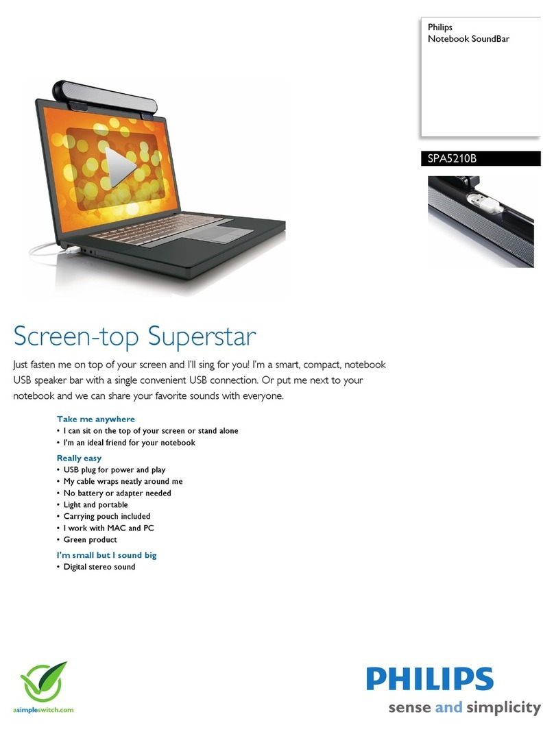 Philips SPA5210B Specifications