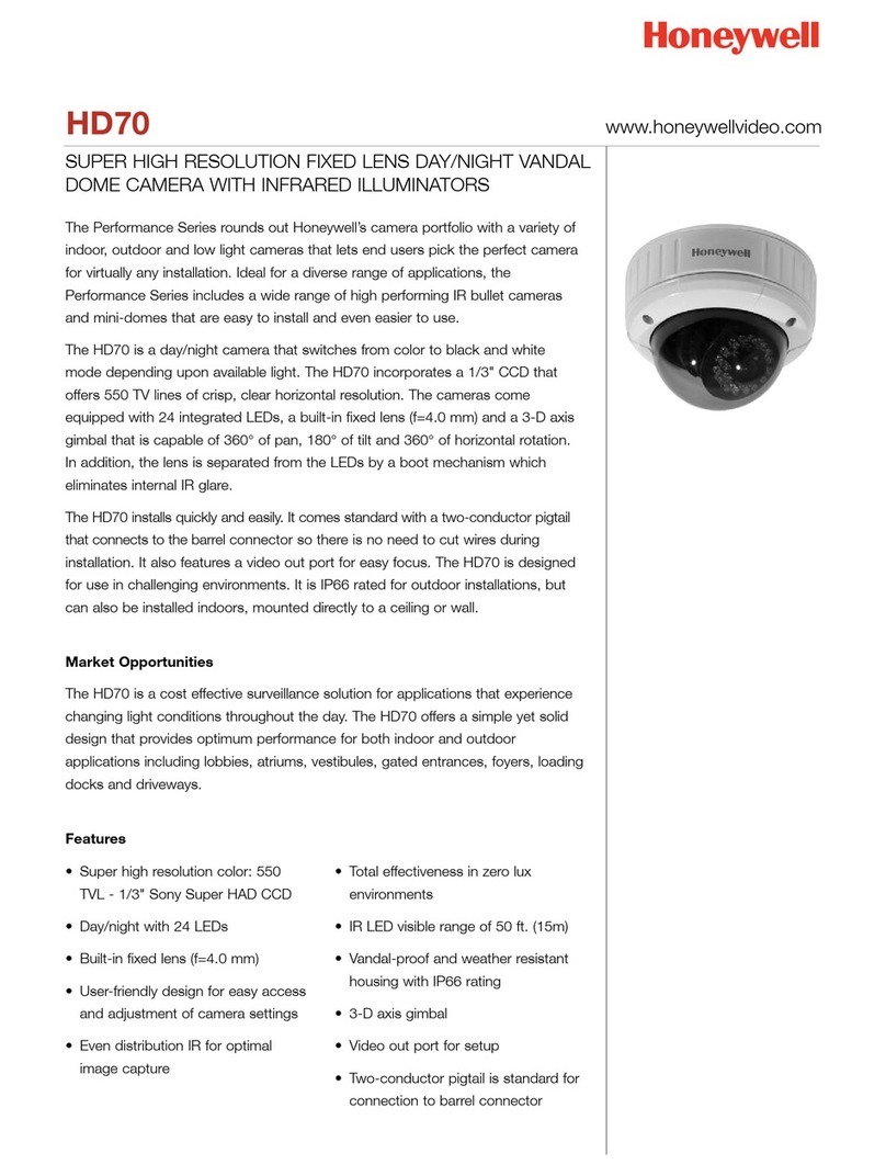 Honeywell HD70 User manual