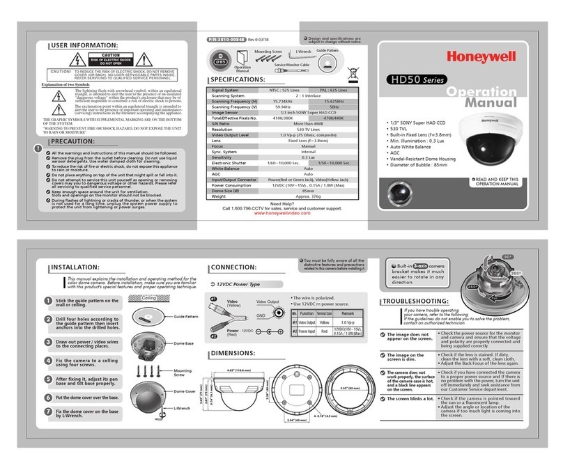 Honeywell HD50 Series Operation manual