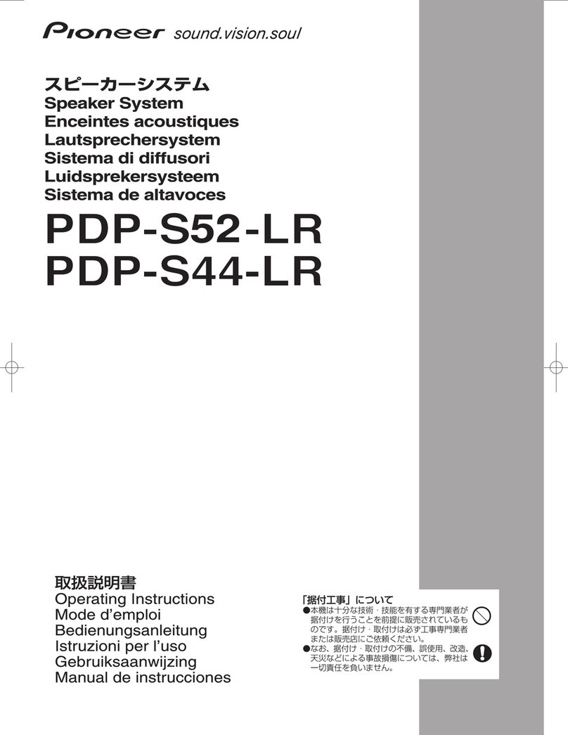 Pioneer PDP-S44-LR User manual