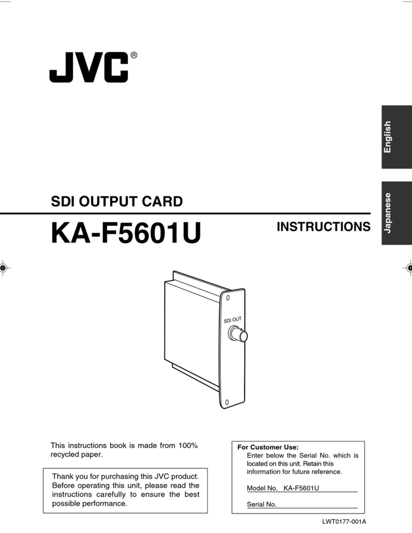JVC KY-F560U - 3-ccd Color Camera instructions