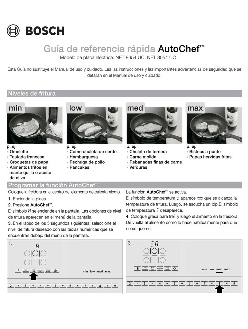 Bosch NET8054UC - 800 30" Electric Cookt Parts list manual Bosch NET8054UC - 800 30" Electric Cookt Parts list manual