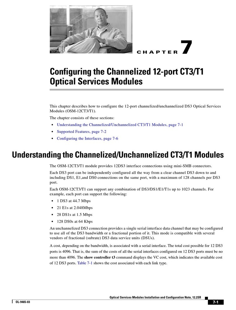 Cisco OSM-12CT3/T1 - Optical Services Module... Quick guide Cisco OSM-12CT3/T1 - Optical Services Module... Quick guide