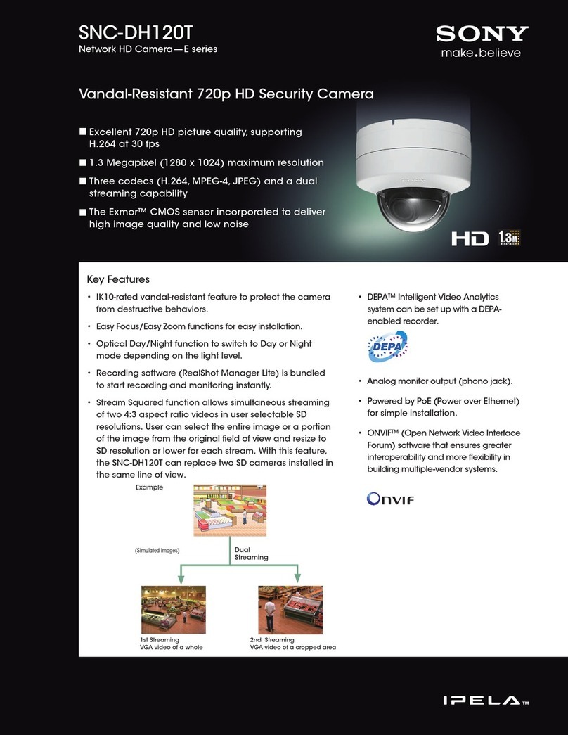 Sony IPELA SNC-DH120T User manual