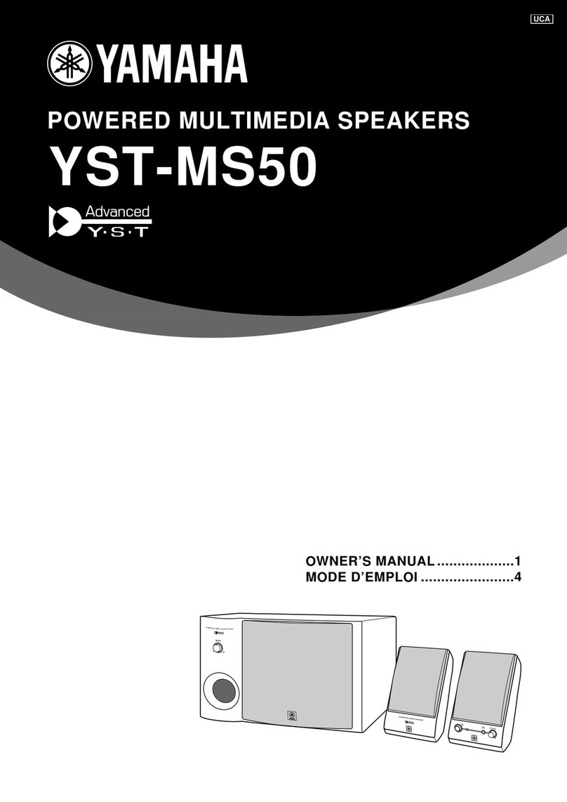 Yamaha YSTMS50B owner's manual