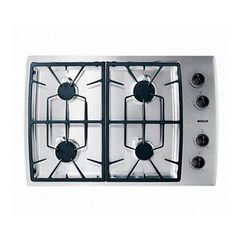 Bosch NGP745UC - 30"4 Burner Cooktop NGP Series... User manual