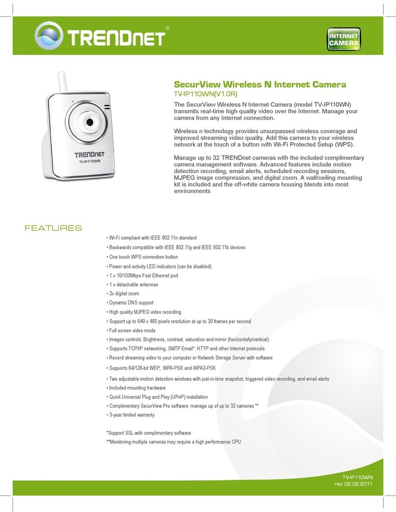 TRENDnet TV-IP110WN User manual TRENDnet TV-IP110WN User manual