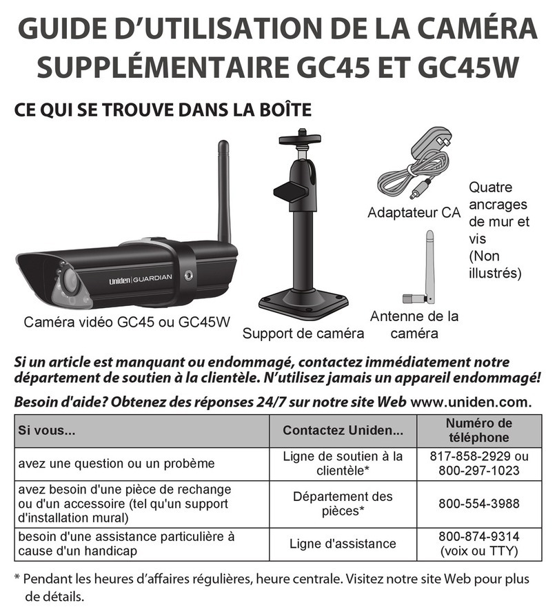 Uniden Guardian GC45 Service manual