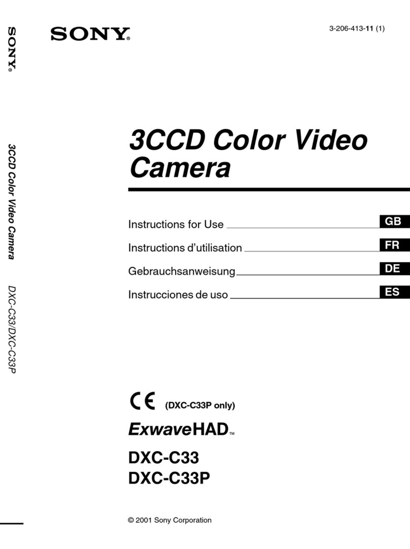 Sony ExwaveHAD DXC-C33 Instructions for use