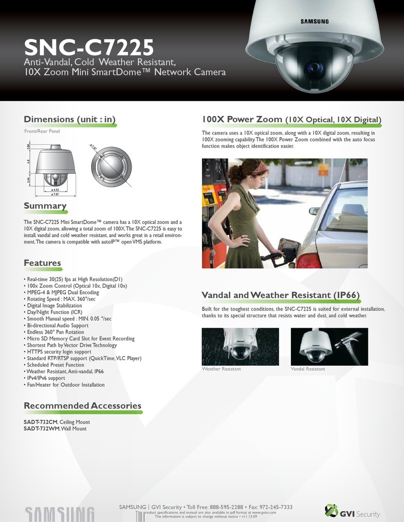 Samsung SNC-C7225 Mini SmartDome User manual