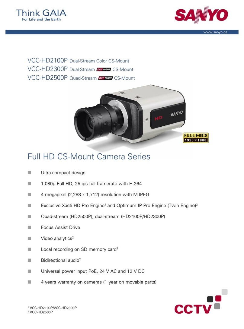 Sanyo VCC-HD2100P User manual