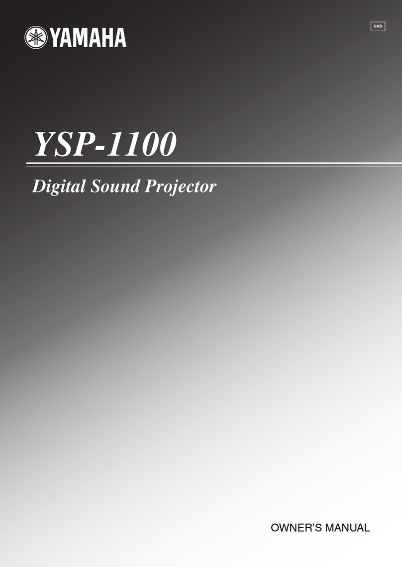 Yamaha YSP1100SL User manual
