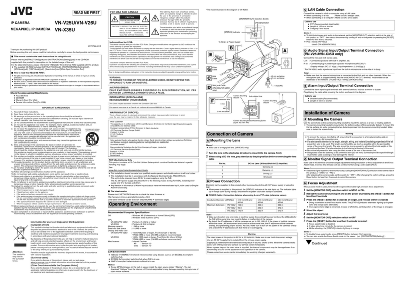 JVC VN-V26U - Network Camera User manual