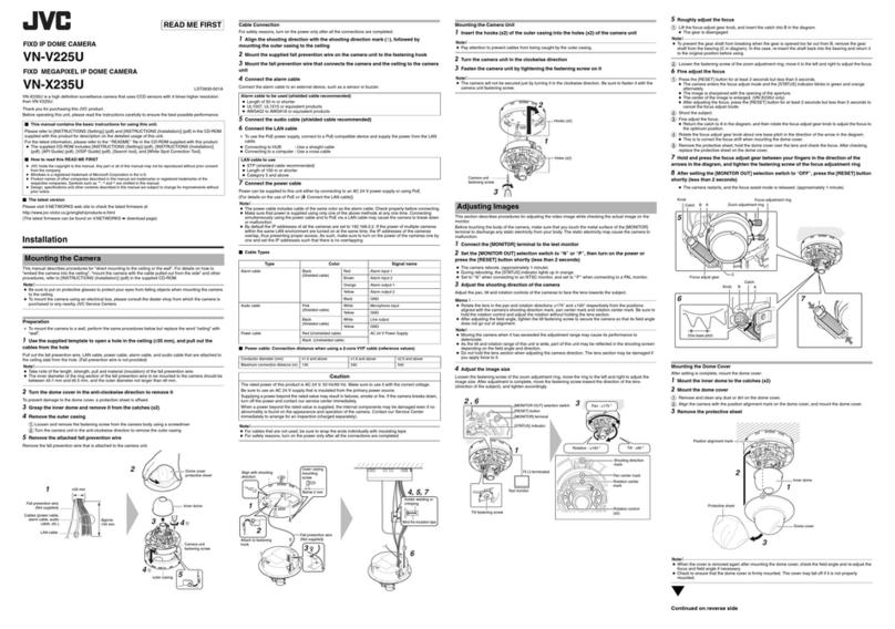 JVC VN-X235U - Megapixel Network Mini-dome... User manual