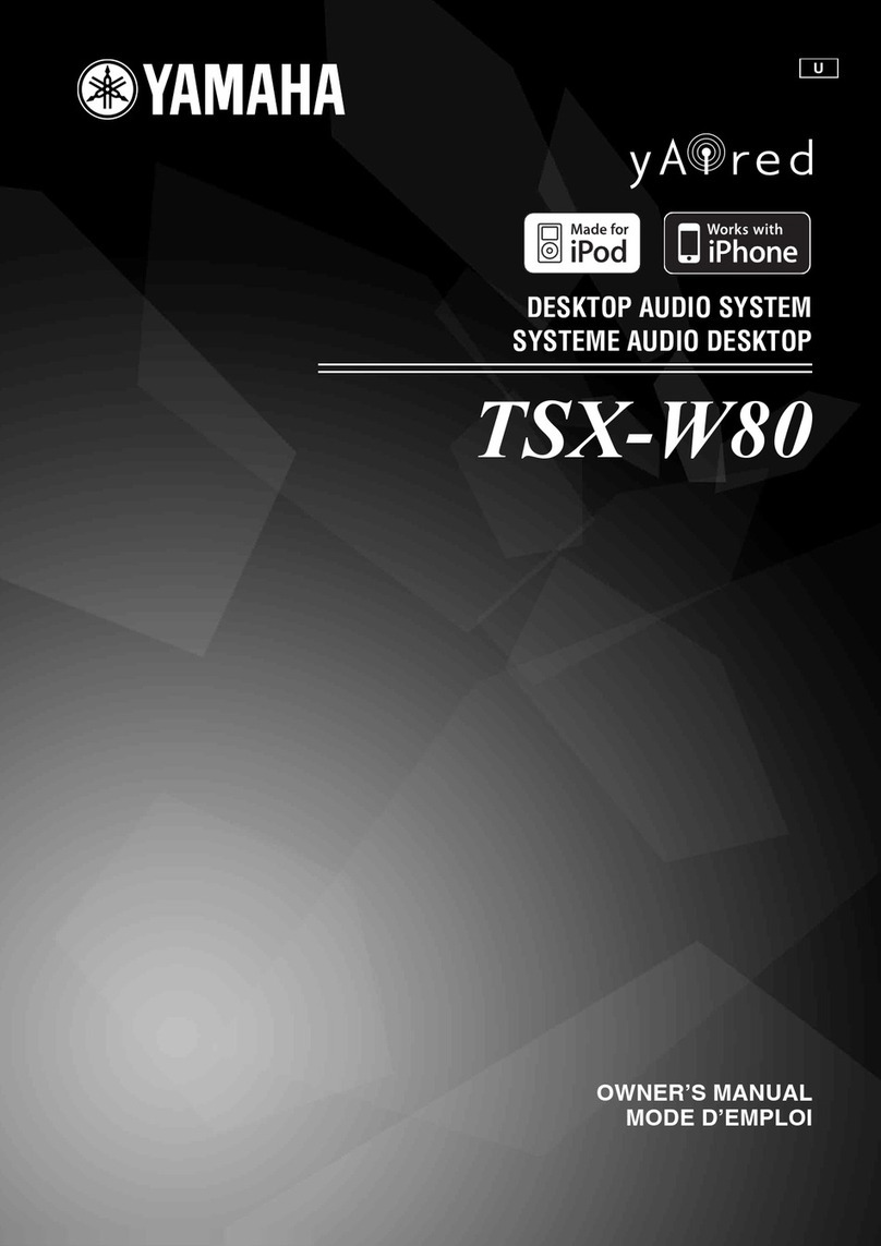 Yamaha TSX-W80 User manual