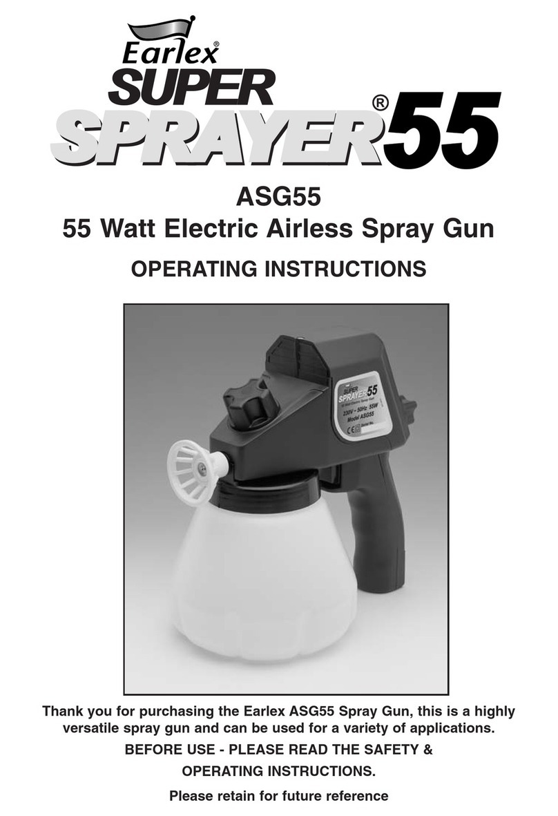 Earlex ASG55 operating instructions