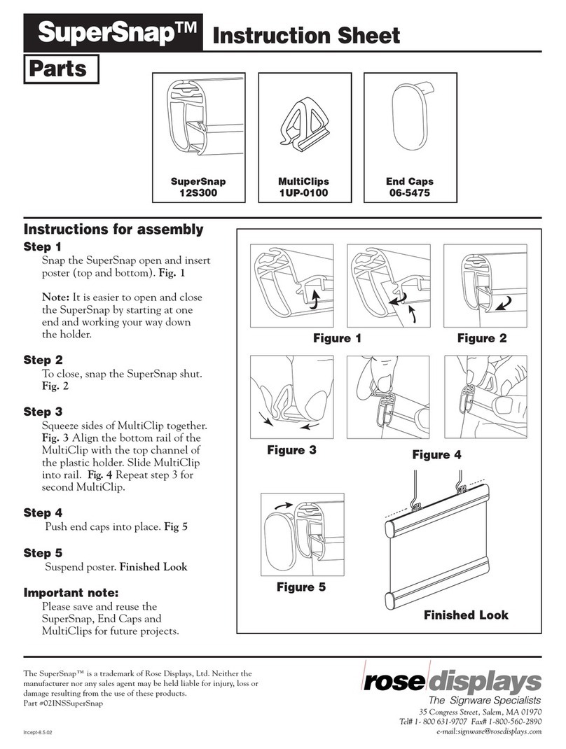 ROSE DISPLAYS SUPERSNAP WITH MULTICLIPS User manual