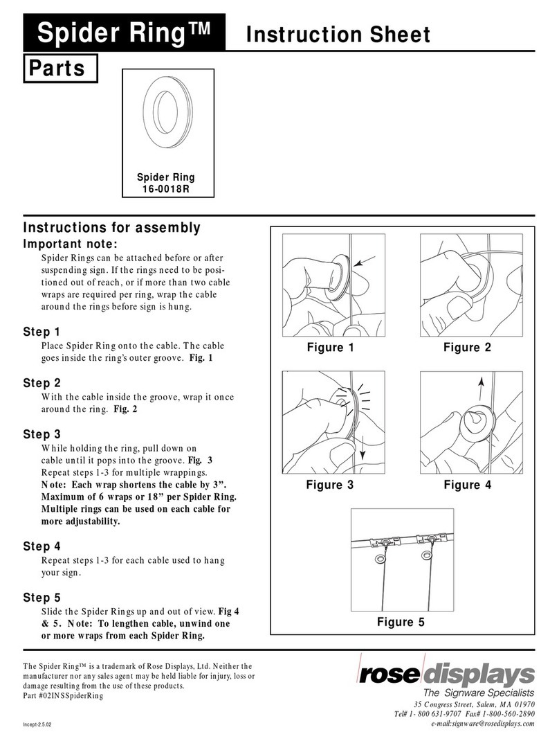 ROSE DISPLAYS SPIDER RING User manual