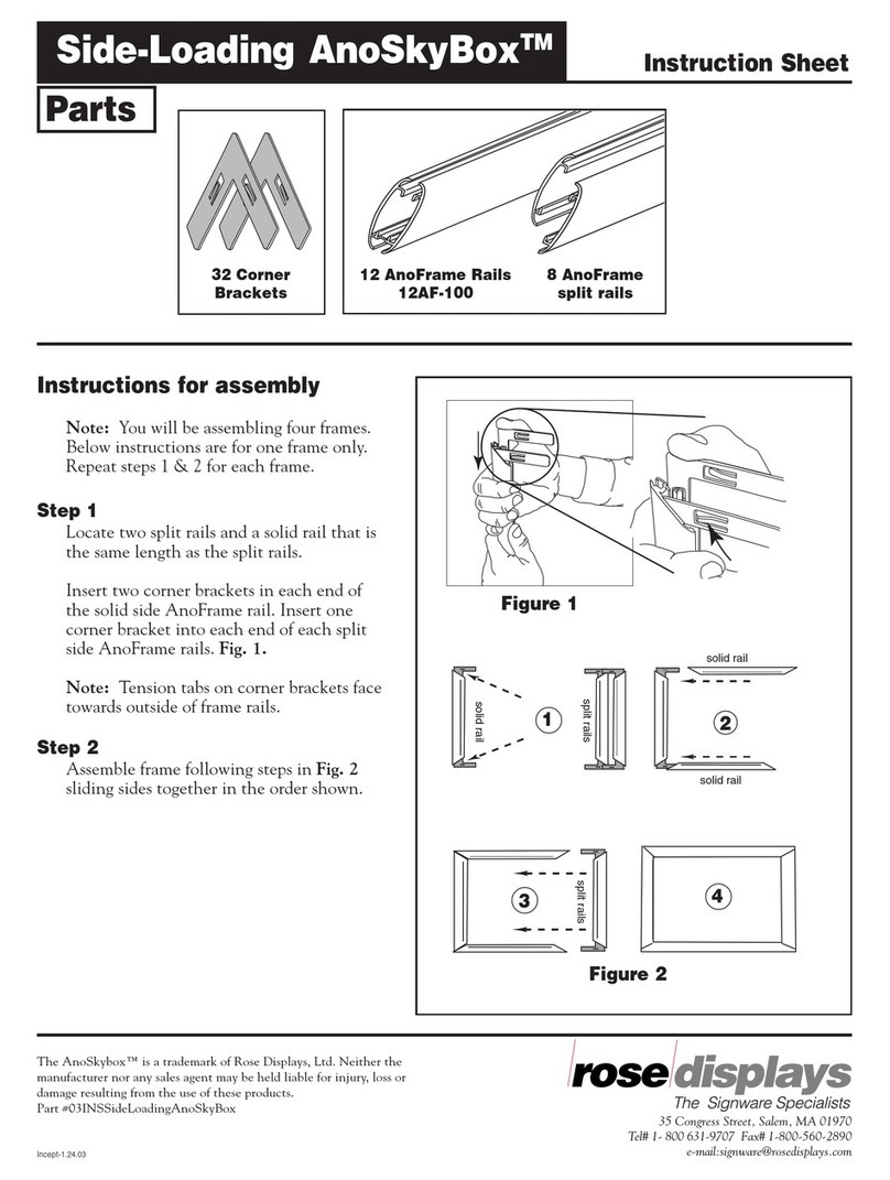 ROSE DISPLAYS SIDE-LOADING ANOSKYBOX User manual ROSE DISPLAYS SIDE-LOADING ANOSKYBOX User manual