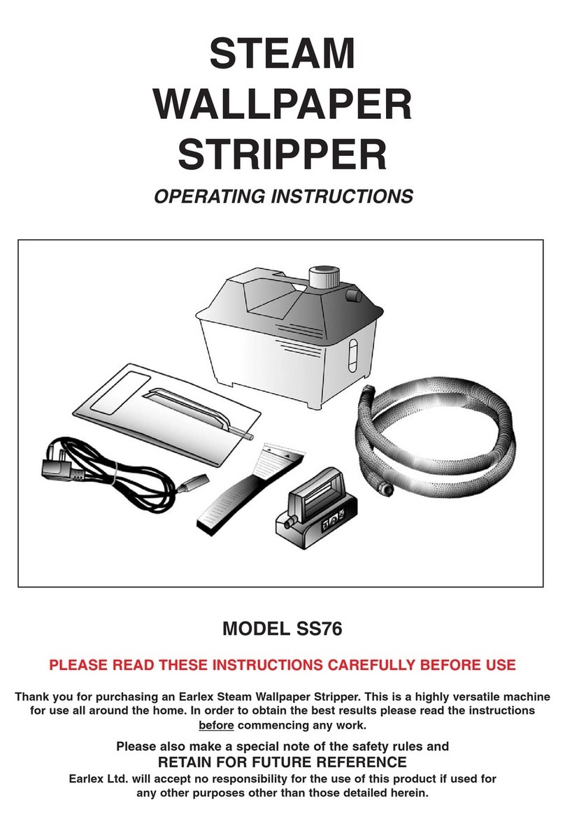 Earlex SS76 operating instructions