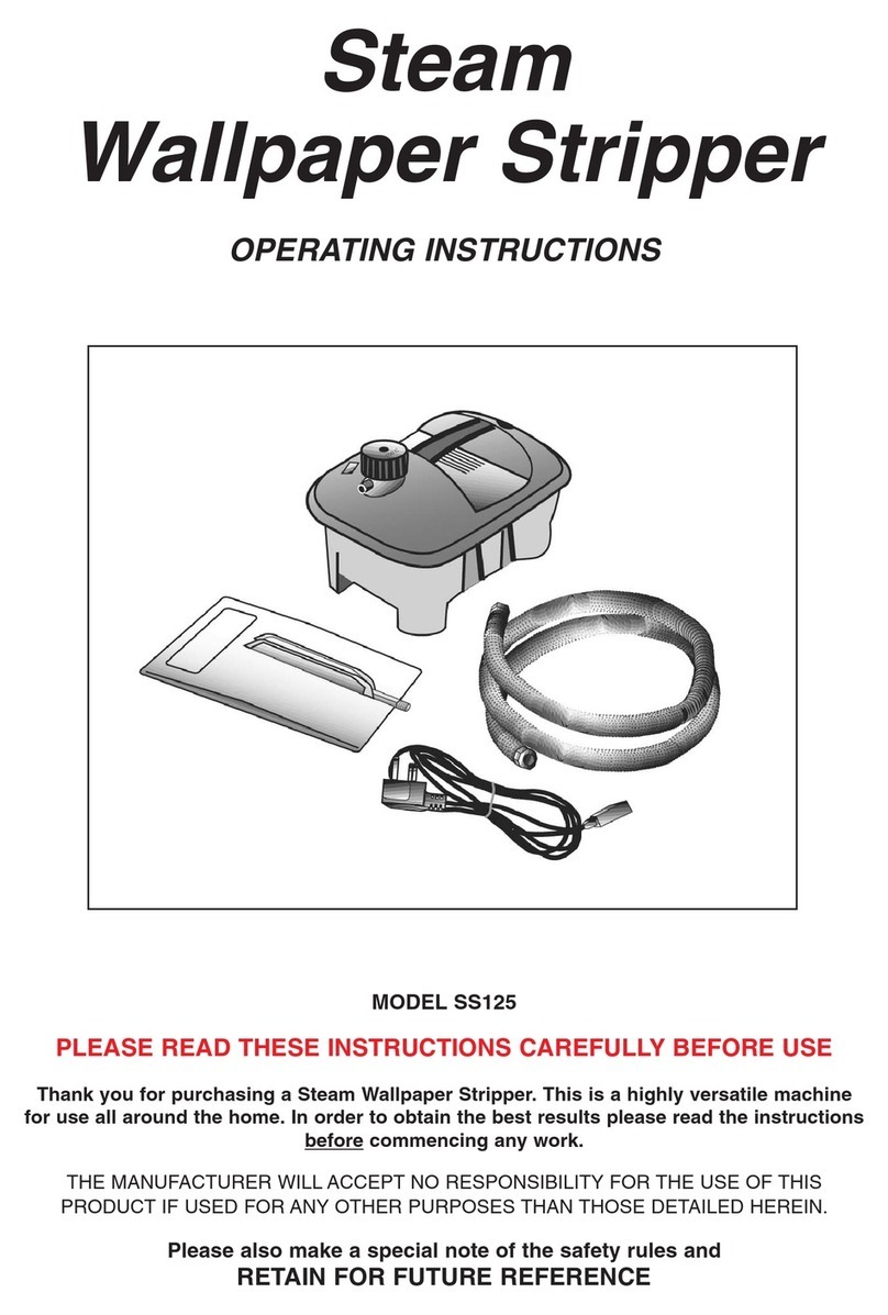 Earlex SS125 operating instructions