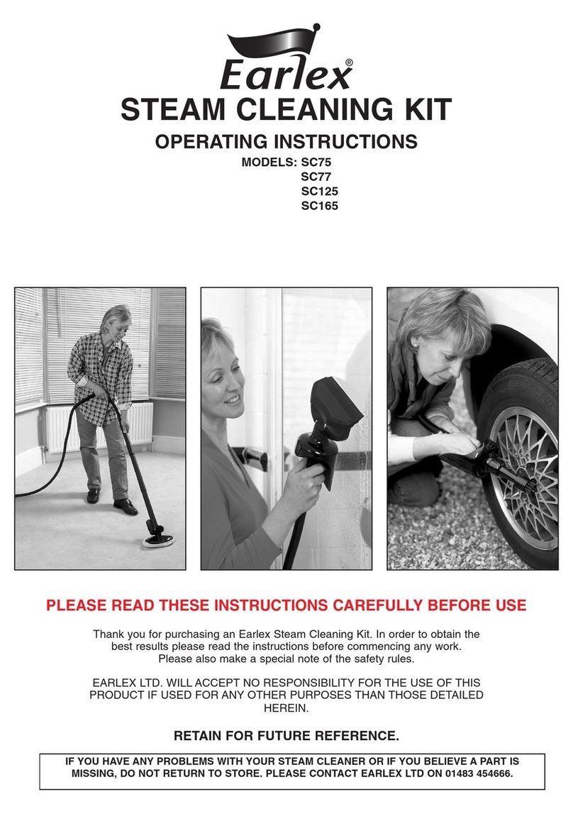 Earlex SC125 - AUTRE operating instructions